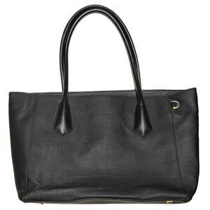 Dagne Dover Legend Signature Tote 15" Laptop Shoulder Bag Canvas Onyx Black
